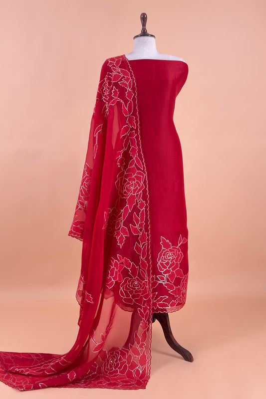 Organza unstitched suit set at the best price

