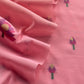 Pink Linen Chanderi Suit With Lotus Jamdani Weaving