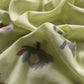 Green Linen Chanderi Suit With Lotus Jamdani Weaving