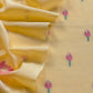 Yellow Linen Chanderi Suit With Lotus Jamdani Weaving