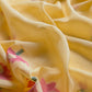 Yellow Linen Chanderi Suit With Lotus Jamdani Weaving