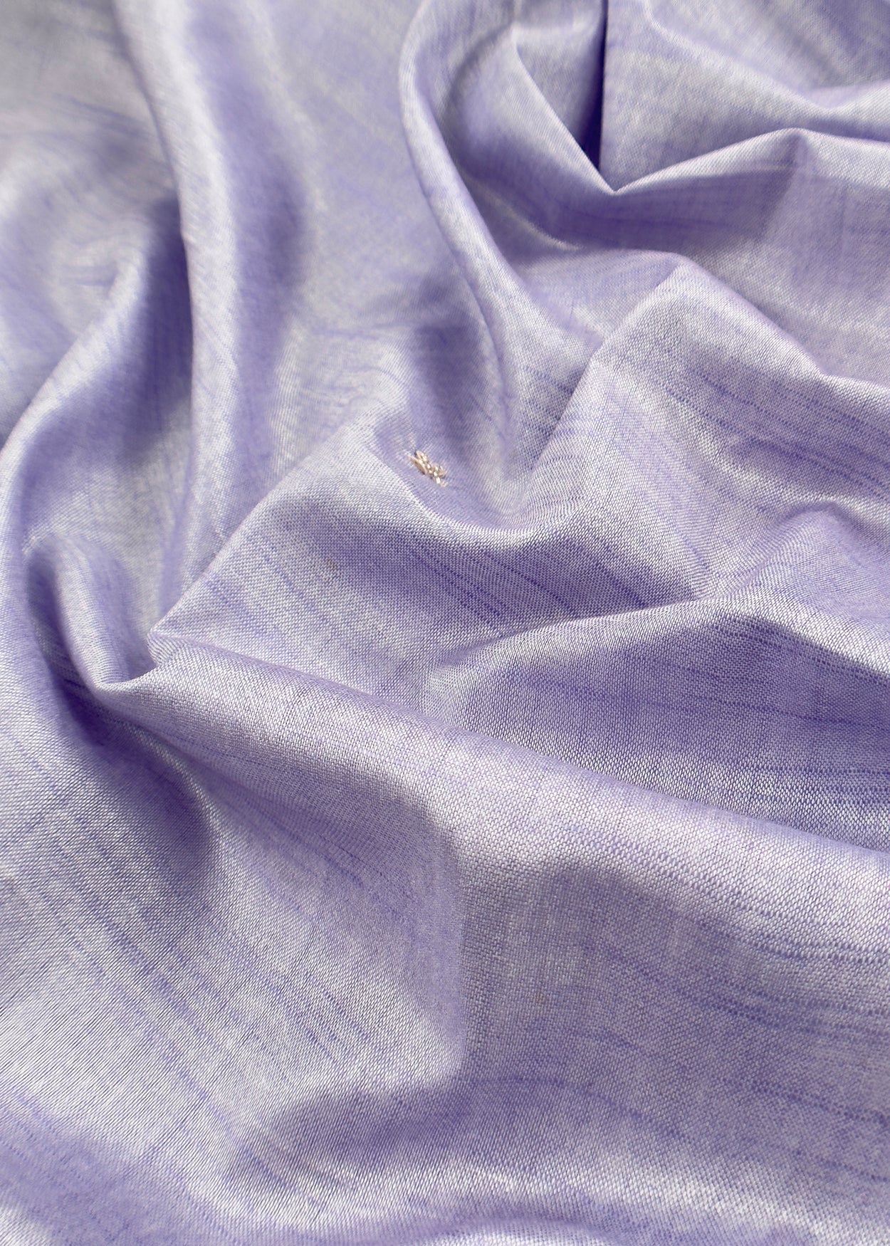 Lavender Art Tussar Suit With Cutdana And Sequin Handwork