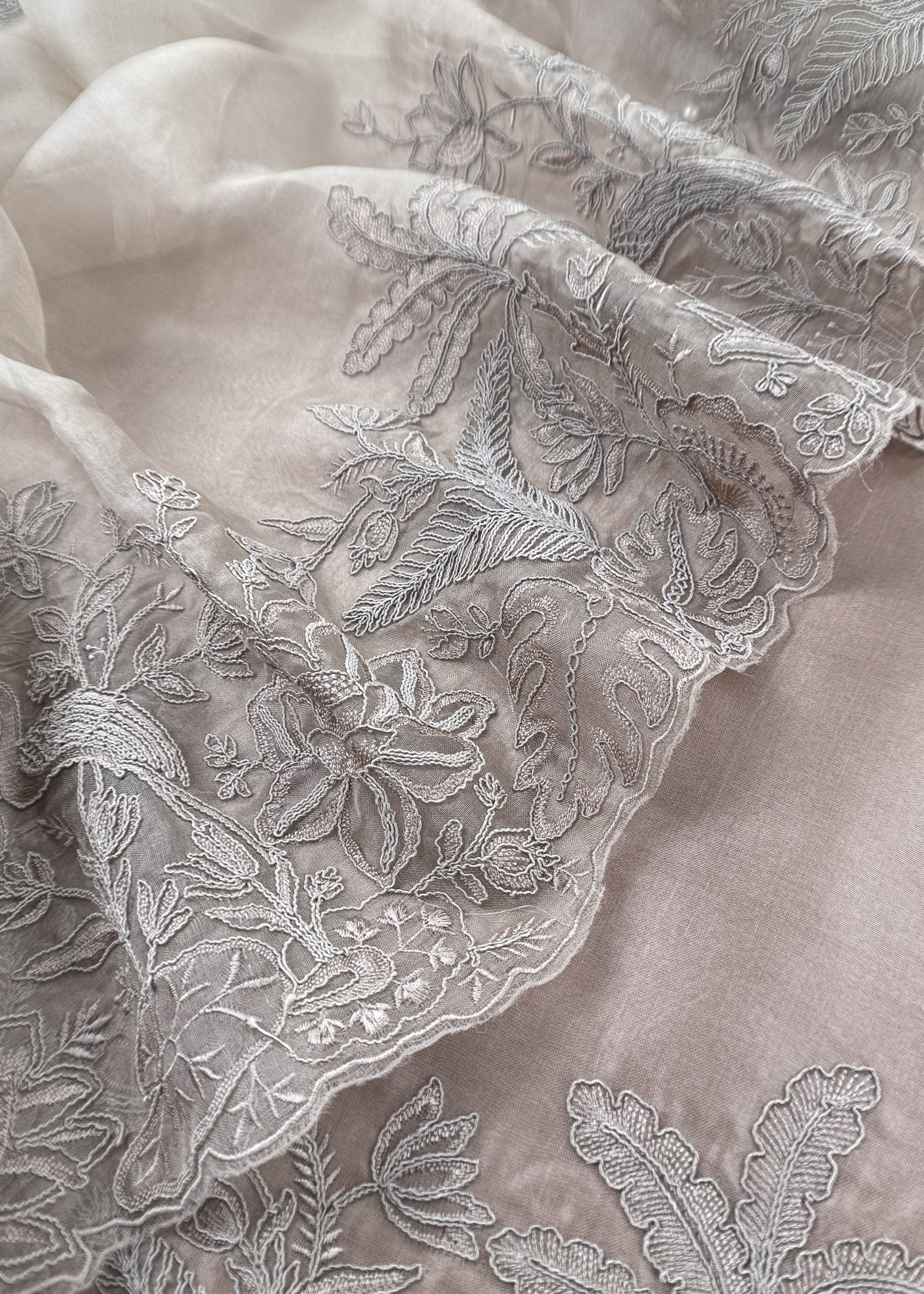 Luxury wedding wear organza suit