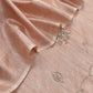 Peach Art Tussar Suit With Cutdana And Sequin Handwork