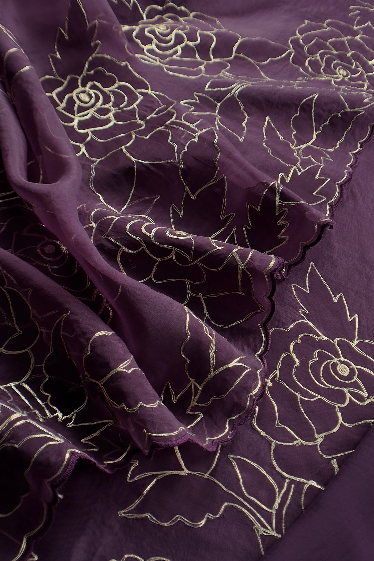 Indian traditional wear organza unstitched suit fabric

