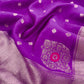 Handloom banarasi silk suit fabric

