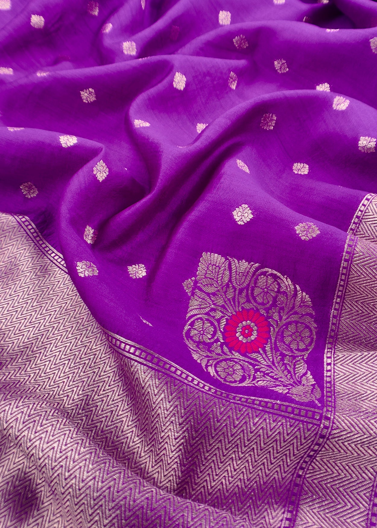 Handloom banarasi silk suit fabric

