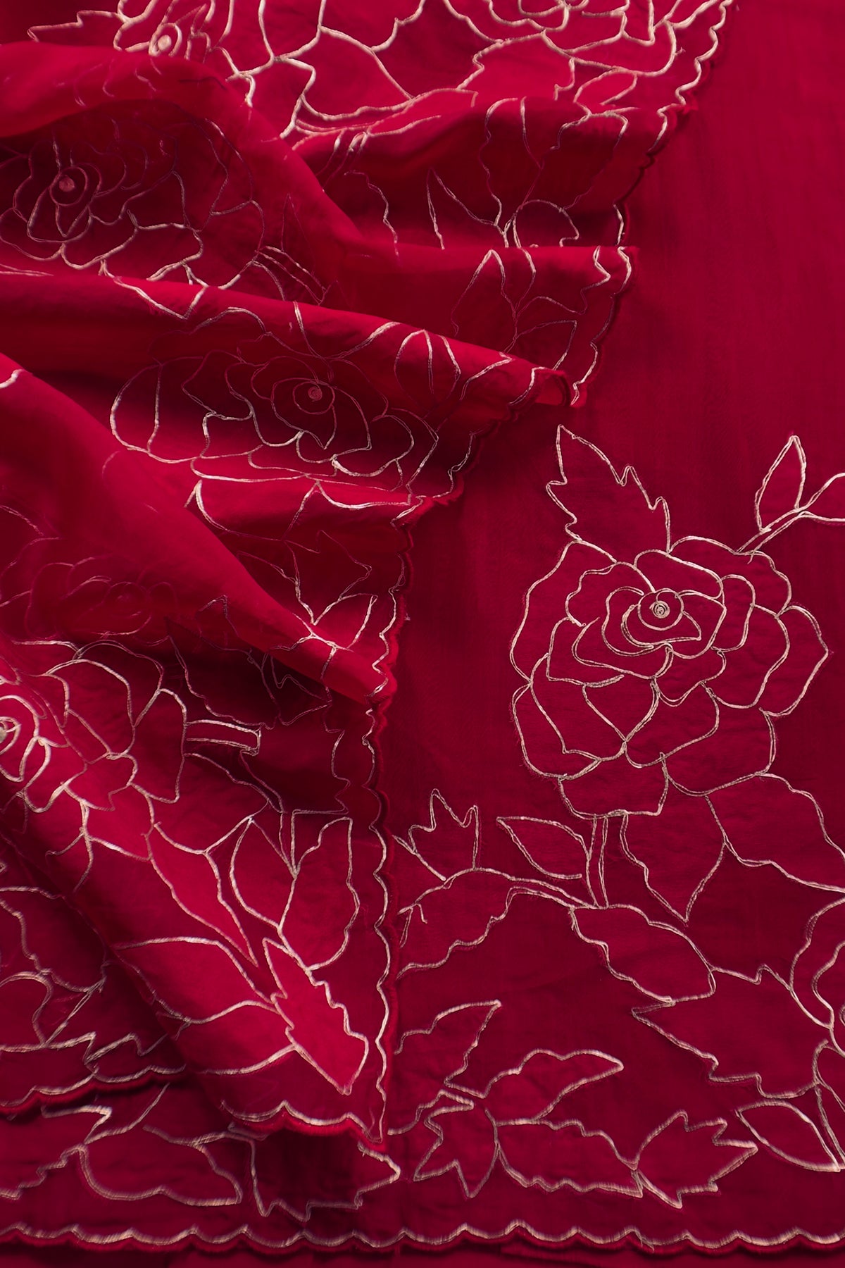 Luxury handloom organza suit with dupatta

