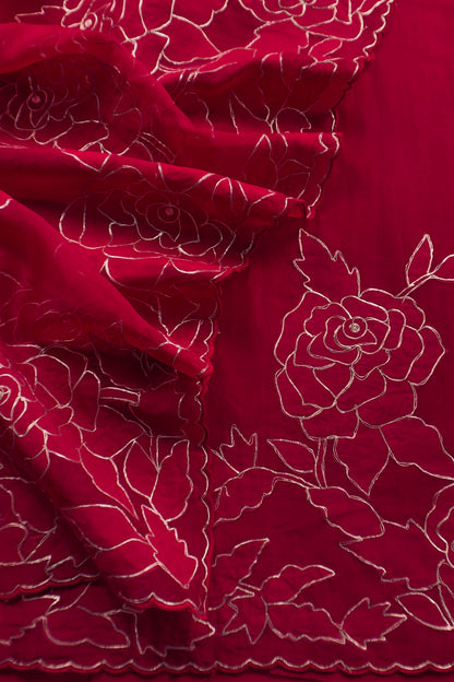 Luxury handloom organza suit with dupatta

