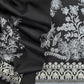 Black Pure Merino Wool with Beautiful Aari Embroidery