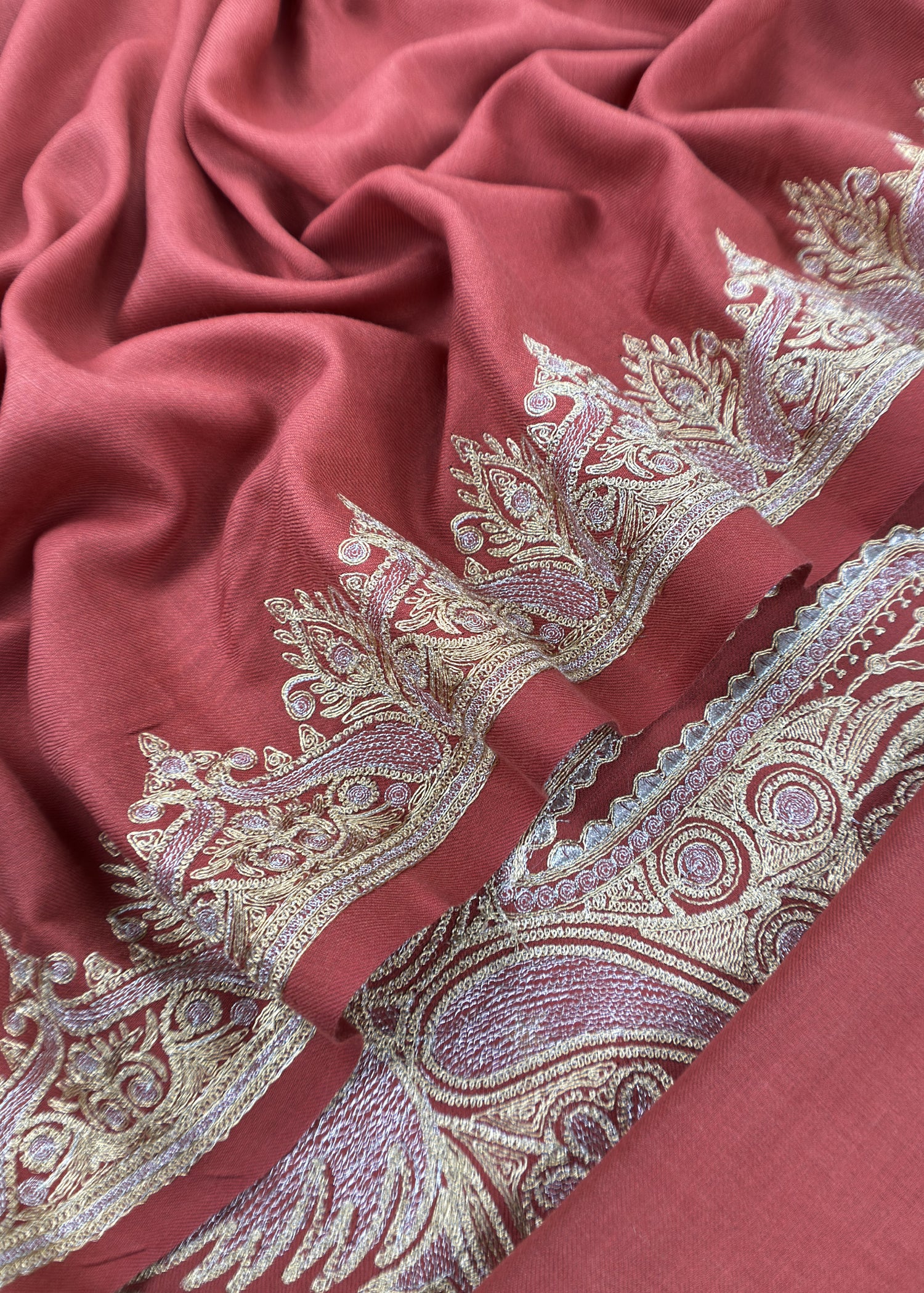 winter wear aari embroidery woolen suit

