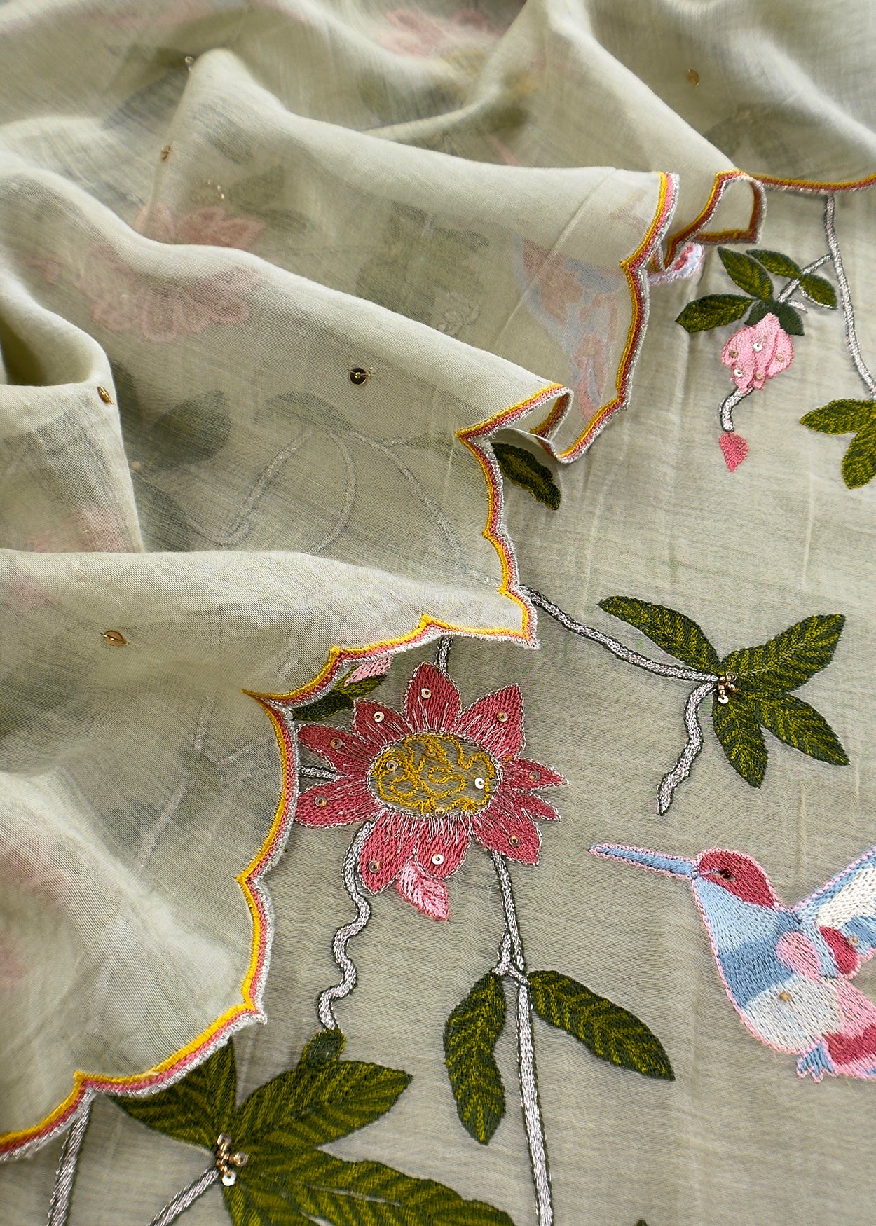 Pure handloom mulmul suit set at the best price


