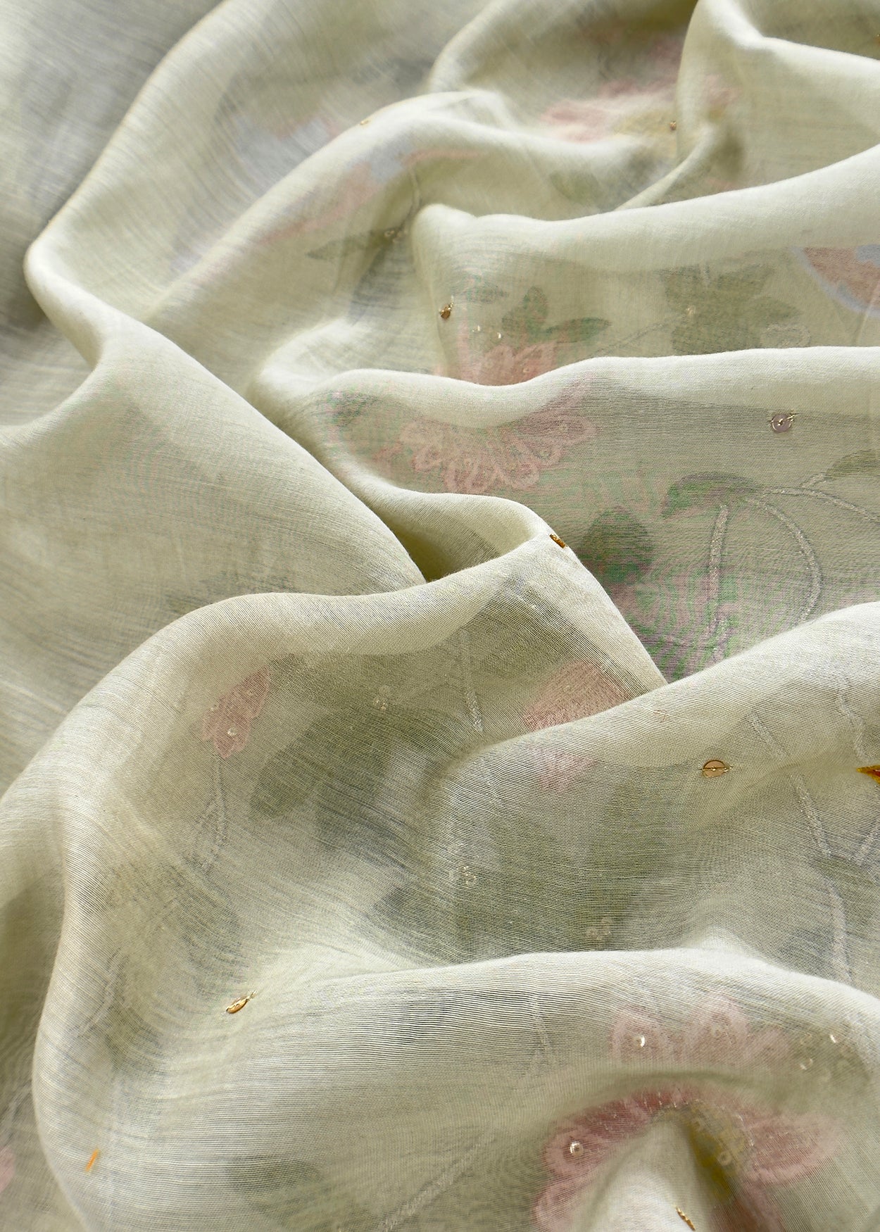 mulmul unstitched suit with dupatta

