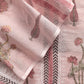 Pink Kota unstitched Suit With Block Printing