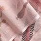 Pink Kota unstitched Suit With Block Printing