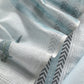 Powder Blue Kota unstitched Suit With Block Printing