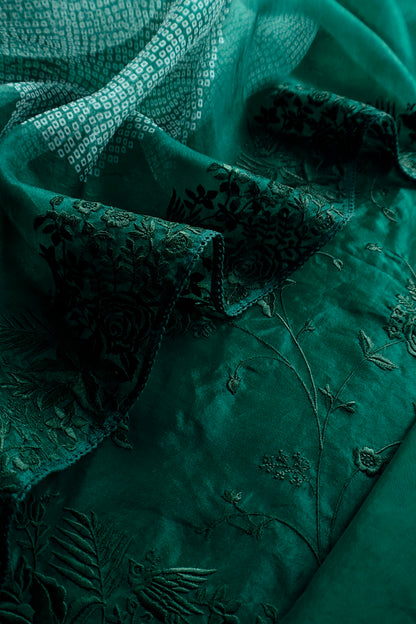 Organza Silk Suit For Bridal Trousseau

