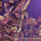 Purple Pure Silk Suit With Kani Gold Zari Weaving