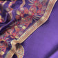 Purple Pure Silk Suit With Kani Gold Zari Weaving