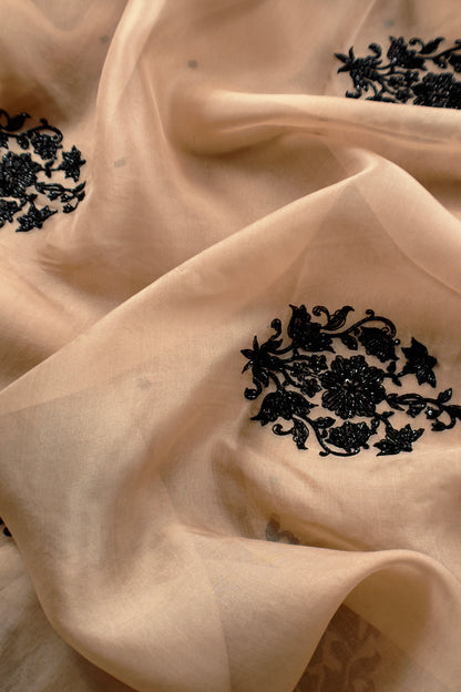 Luxury kora silk suit with Handwork

