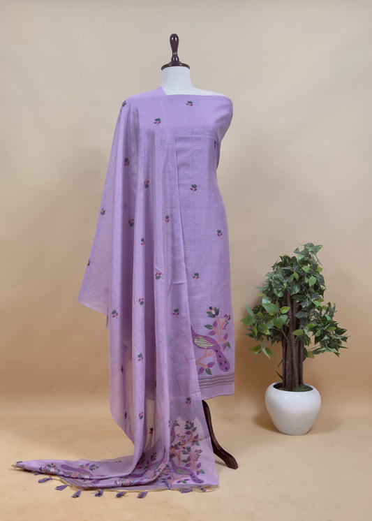 Comfort wear jamdani suit at the best price

