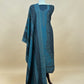 Navy Blue Premium Pashmina Silk Suit With Dupatta