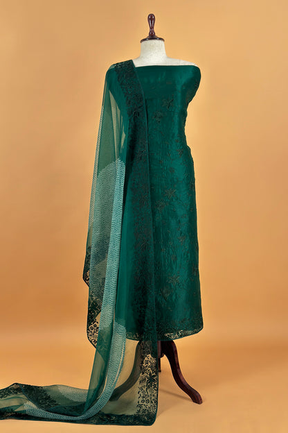 wedding wear organza suit set


