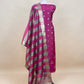 Pink Banarasi Chanderi Suit With Dupatta