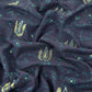 Blue Merino Wool Unstitched Suit in Aari Embroidery