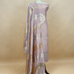 Pale Pink Pure Banarasi Silk Suit With Zari Weaving
