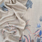 Beige Unstitched Woolen Suit With Aari Embroidery work