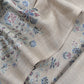 Beige Pure Merino wool with Beautiful Aari embroidery