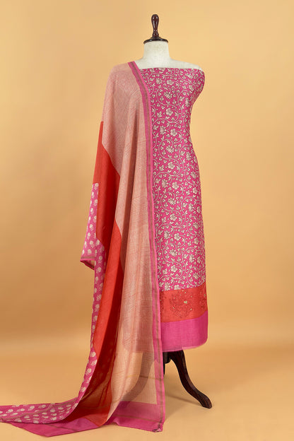 Summer wear maheshwari suit with dupatta

