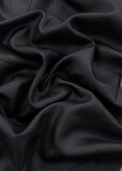 Sahiba 2025 Charcoal Black Handloom Desi Tussar Suit With Pitta And Appliqué Work