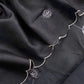 Sahiba 2025 Charcoal Black Handloom Desi Tussar Suit With Pitta And Appliqué Work