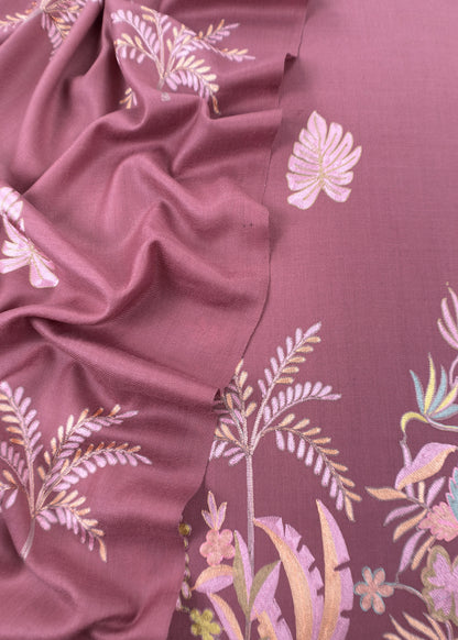 winter wear aari embroidery woolen suit