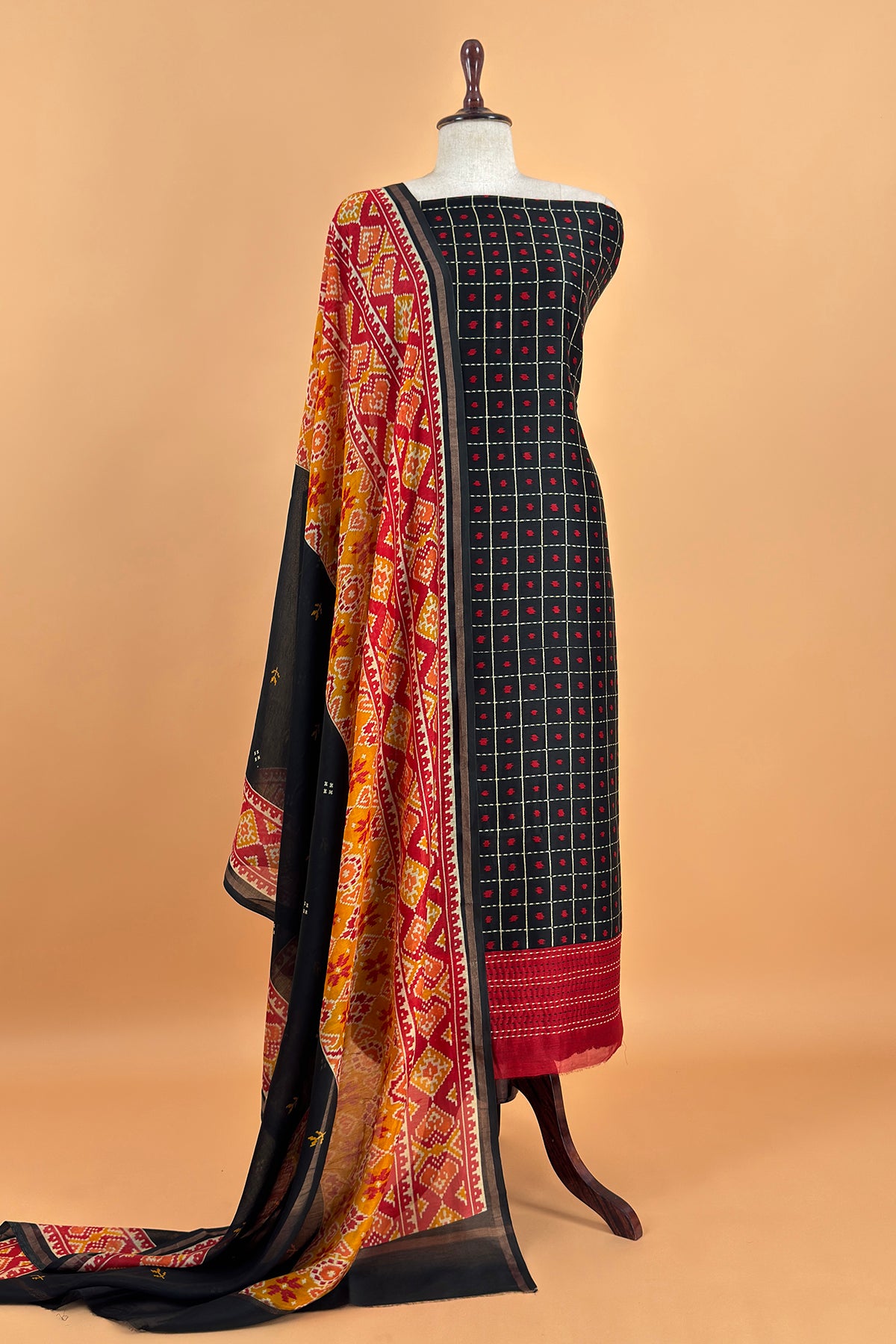 Summer wear maheshwari suit with dupatta

