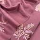 Pink Unstitched Woolen Suit With Aari Embroidery Work