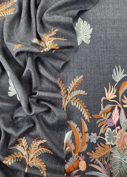 winter wear aari embroidery woolen suit

