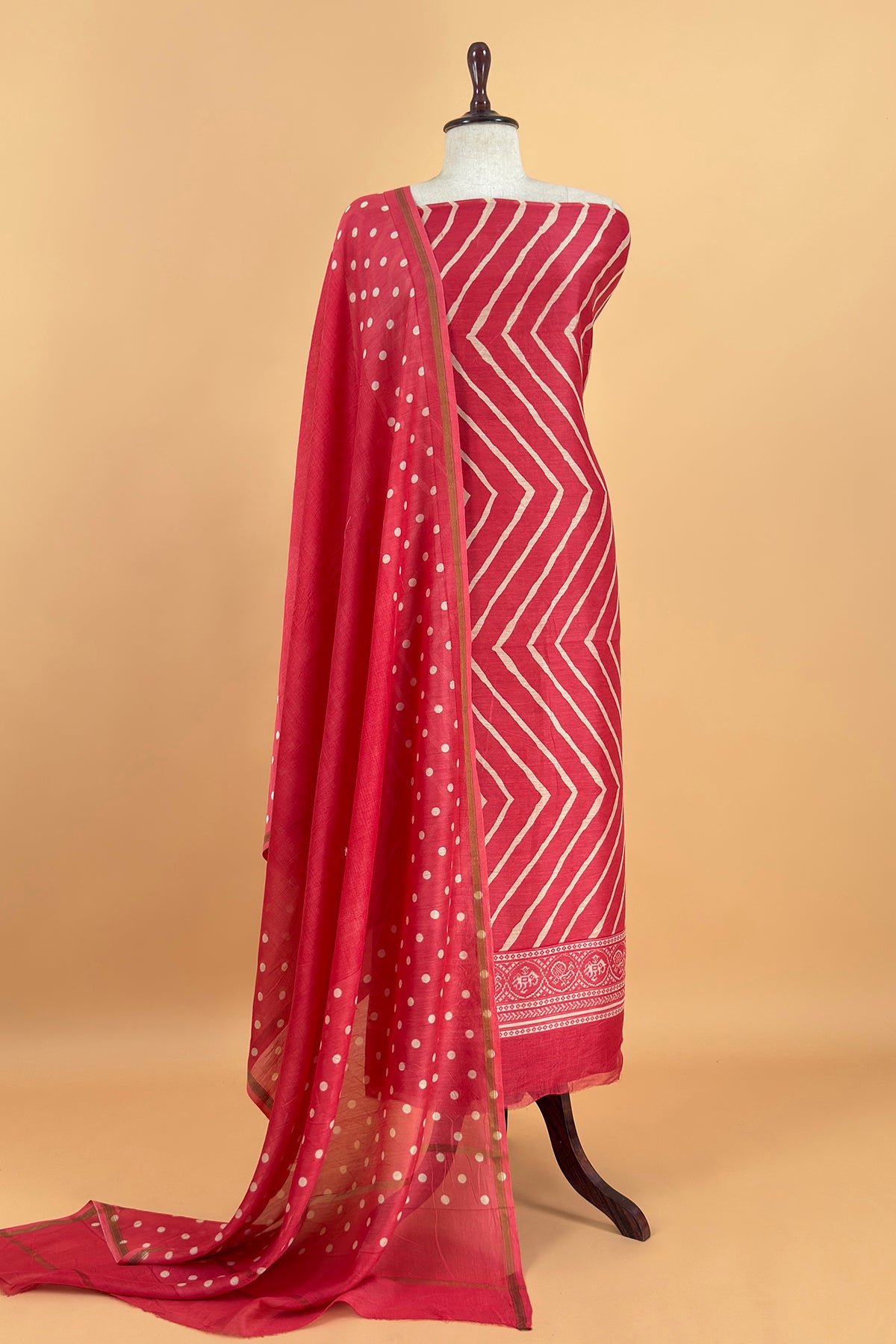 Summer wear maheshwari suit with dupatta

