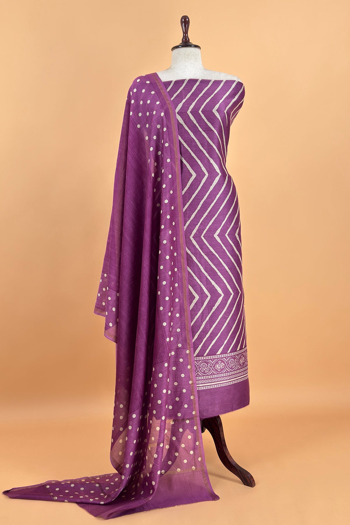 Summer wear maheshwari suit with dupatta

