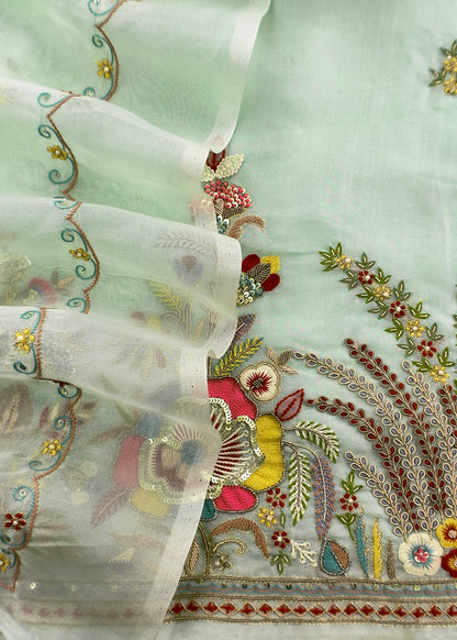 Festive celebration kora silk suit at the best price

