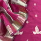 Pink Banarasi Chanderi Suit With Dupatta
