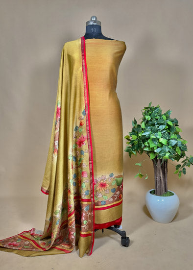 Luxurious Kalamkari Silk Suit