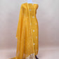 Handloom Raw Silk Kurta and Kora Silk Dupatta with Gold Kadwa weaving