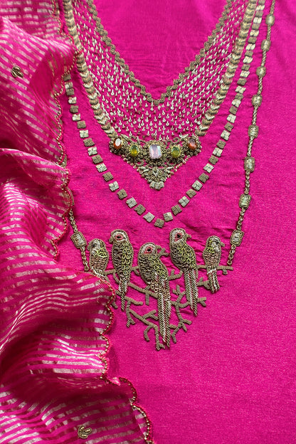 Indian ethnic wear tissue silk suits for women

