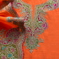 Orange Pure Silk Suit With Gota Tilla Embroidery