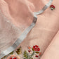 Peach Presenting Our Pure Linen Unstitched Dupatta-Suit From Kalasheel’s The Little Garden Collection 🕊️