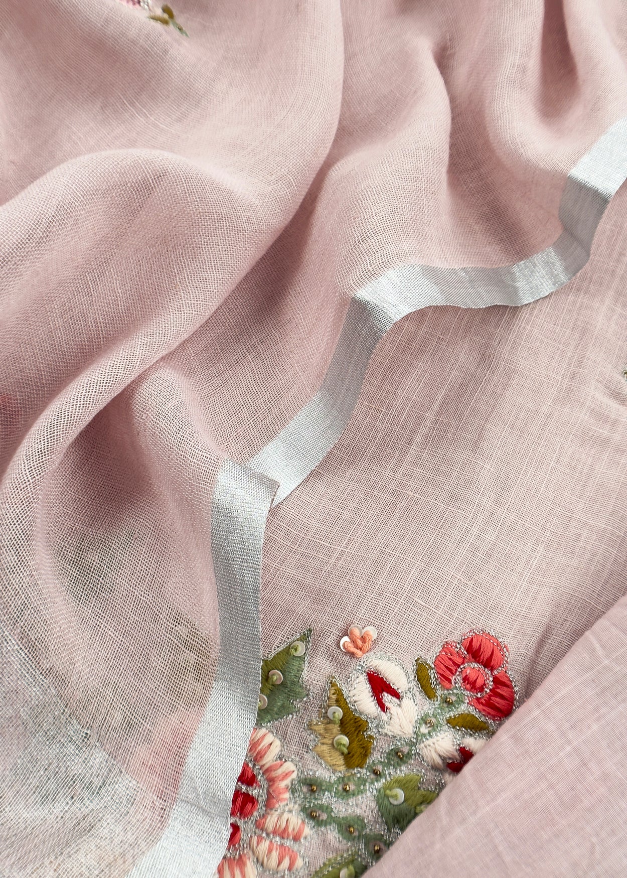 Lilac Presenting Our Pure Linen Unstitched Dupatta-Suit From Kalasheel’s The Little Garden Collection 🕊️