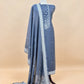 Green Chanderi Linen Suit With Jamdani Weaving